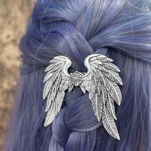 Viking Silver Angel Wing Hair Clip 🪽